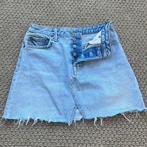 Blue denim GRLFRND skirt